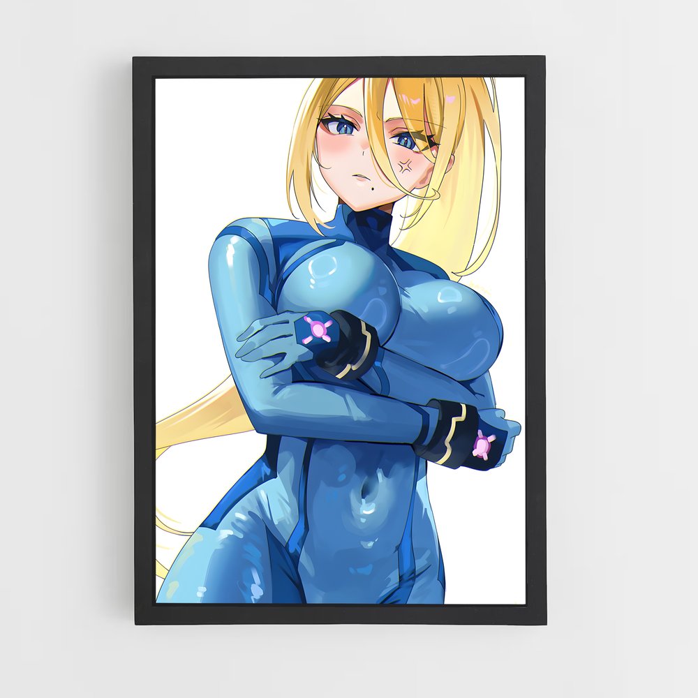 Poster Samus en Action – affiche Metroid (vue 2)